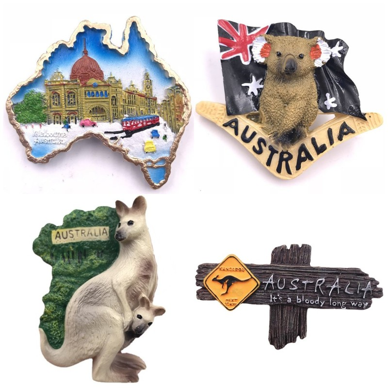 Home Decor Melbourne - Australia Travelling Souvenirs Fridge Magnets Australian