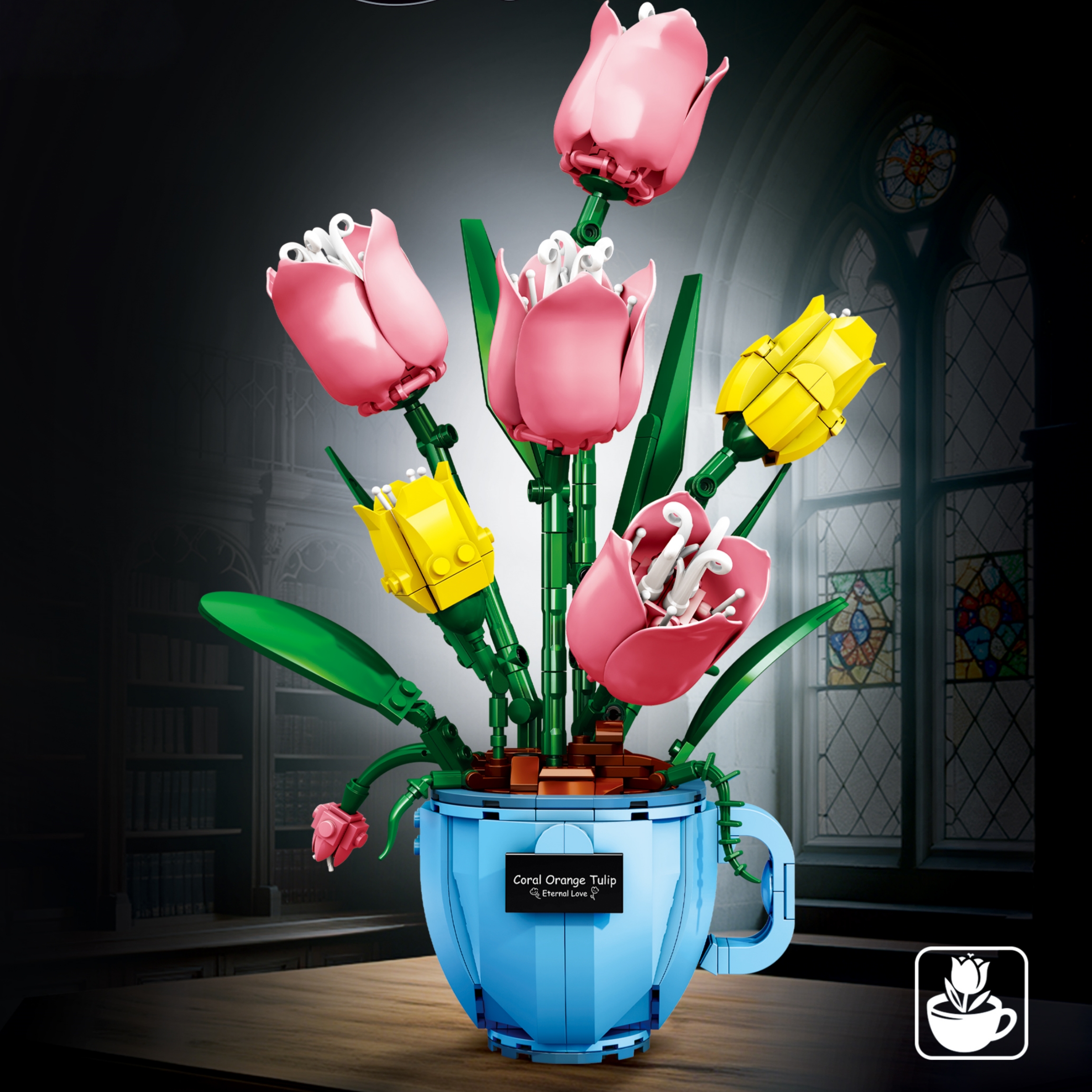 Home Decor Tulip - A coffee cup tulip building block