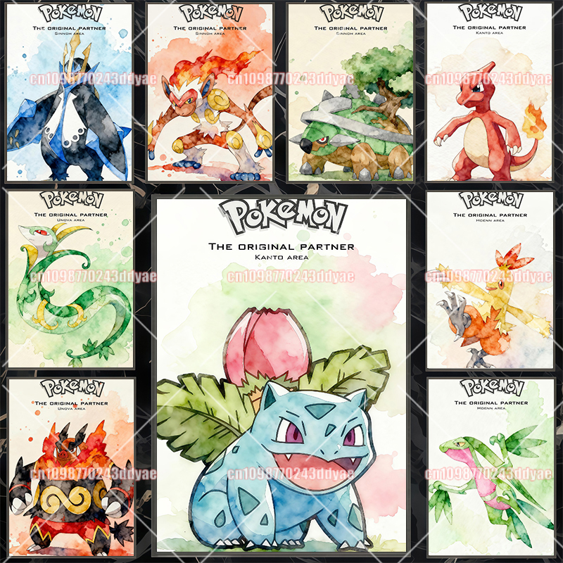 Canvas Painting - Japanese Anime Pokemon Pikachu Canvas Painting