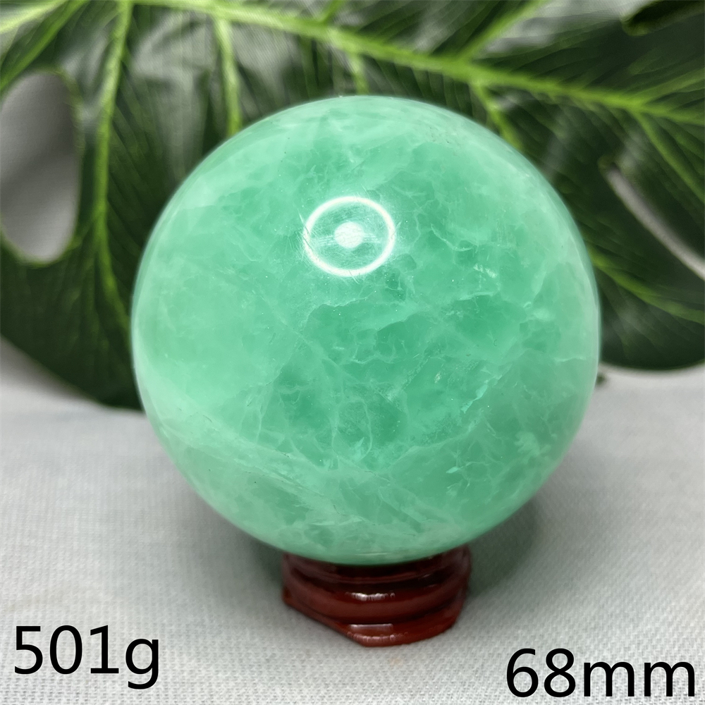 Home Decor Za - Natural Gemstone Ball Paraíba Blue Fluorite