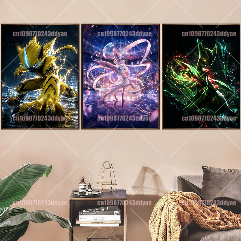 Home Decor Painting - Anime Pokemon Character Canvas Painting Poster