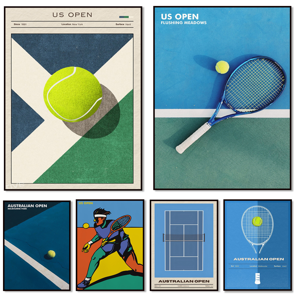 Home Decor Melbourne - Tennis poster, US Open, Australian Open