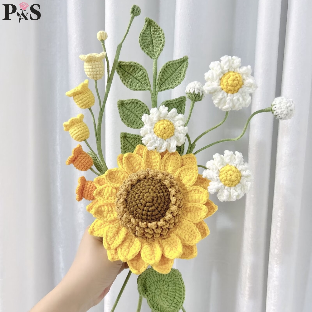 Crochet Flower Bouquet Handmad - огляд і ціна Home Decor Tulip