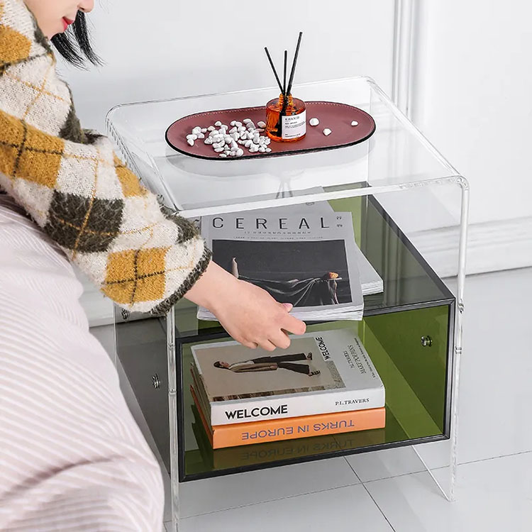 ！@Clear Acrylic Bedside Table  - огляд і ціна Home Decor On Wheels