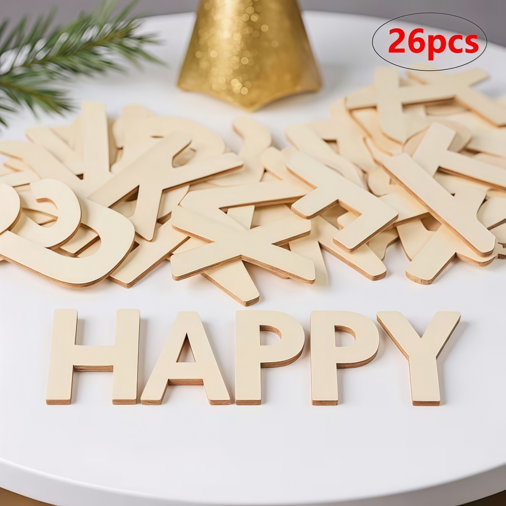26pcs Designable Wood Letters  - огляд і ціна Wooden Letter Sign