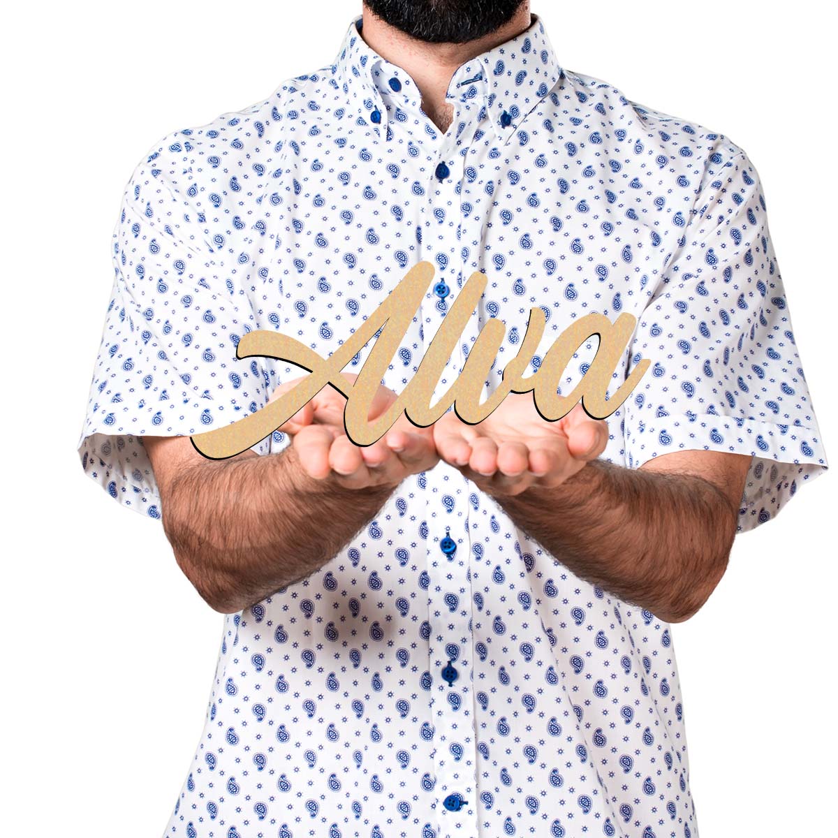 1pc Cartoon Alva example Custo - огляд і ціна Wooden Letter Sign