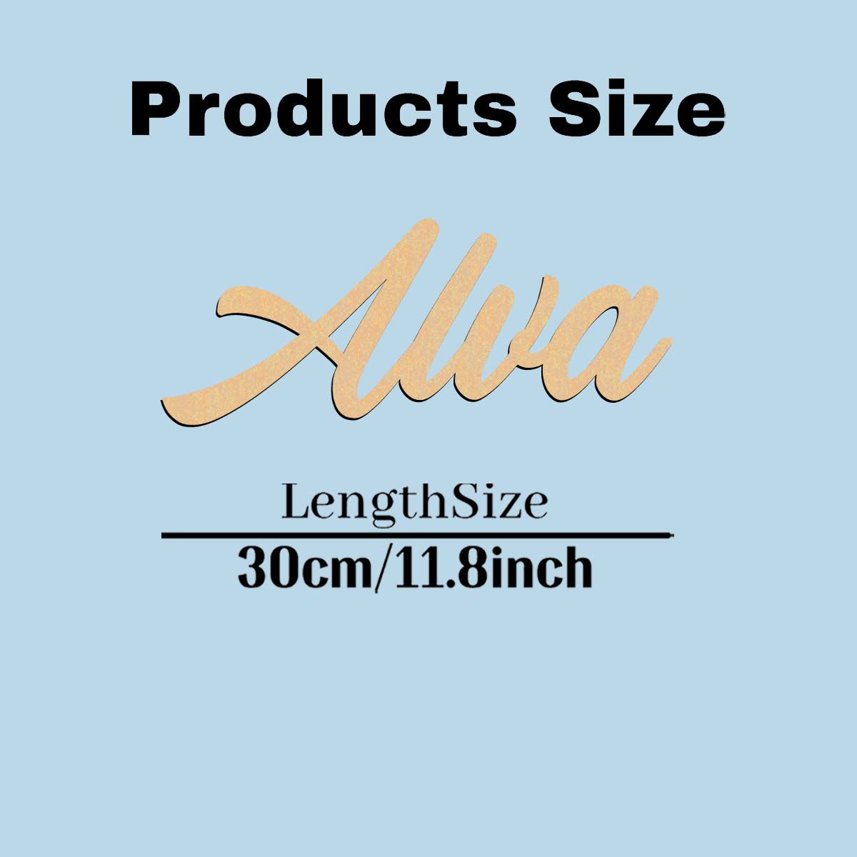 1pc Cartoon Alva example Custo - огляд і ціна Wooden Letter Sign