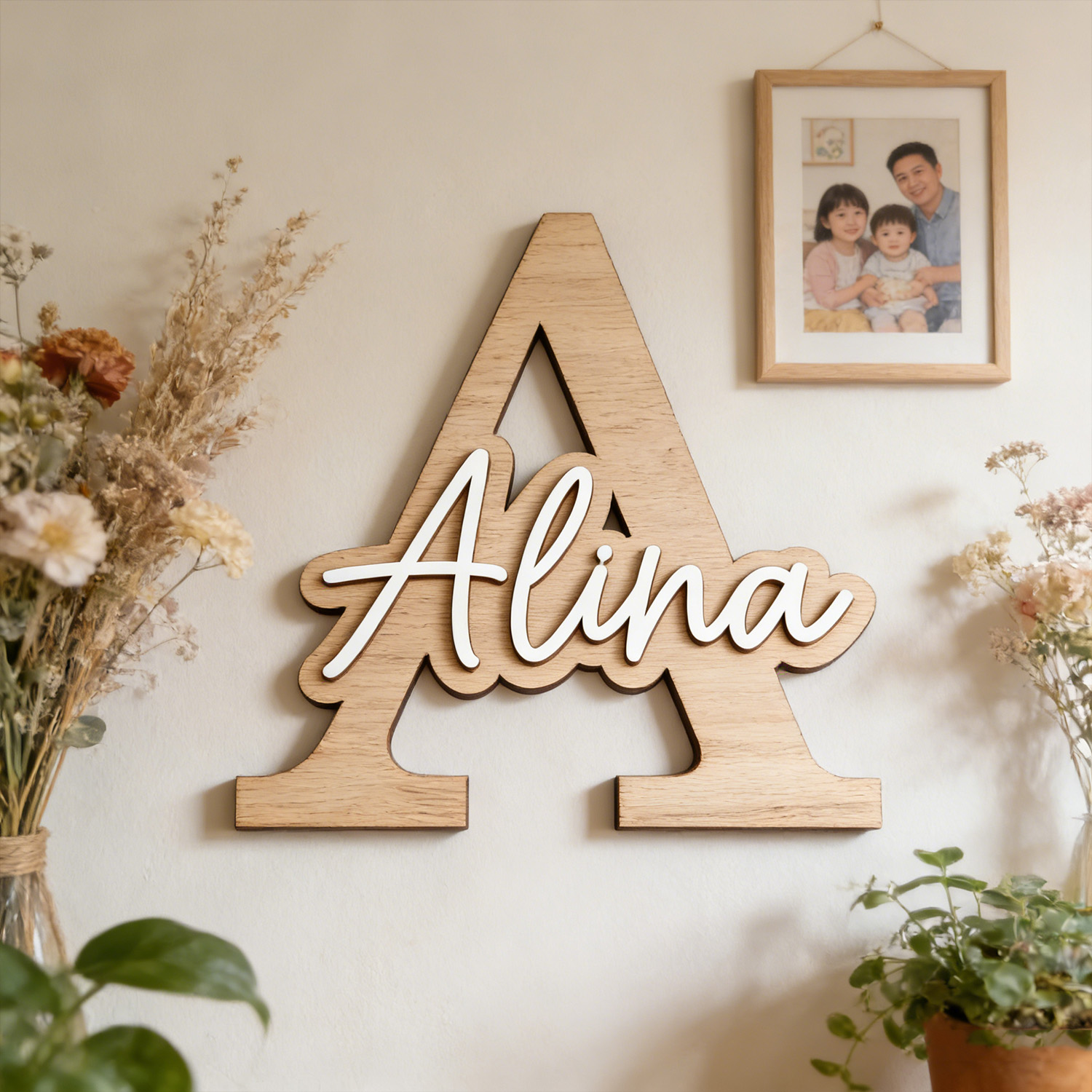 1pc Customizable Wooden Letter - огляд і ціна Wooden Letter Sign