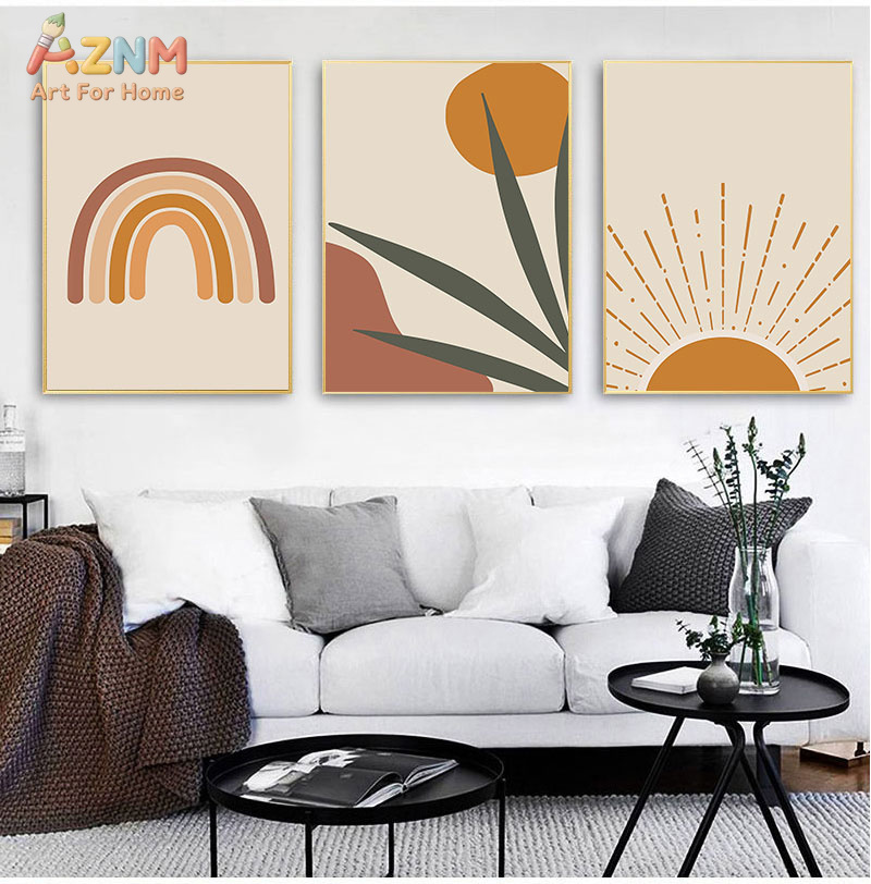 Abstract Burnt Orange Wall Art - огляд і ціна Home Decor Orange