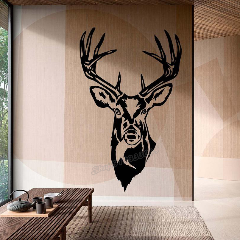 Deer Wall decal Horns Forest W - огляд і ціна Home Decor Vinyl Flooring