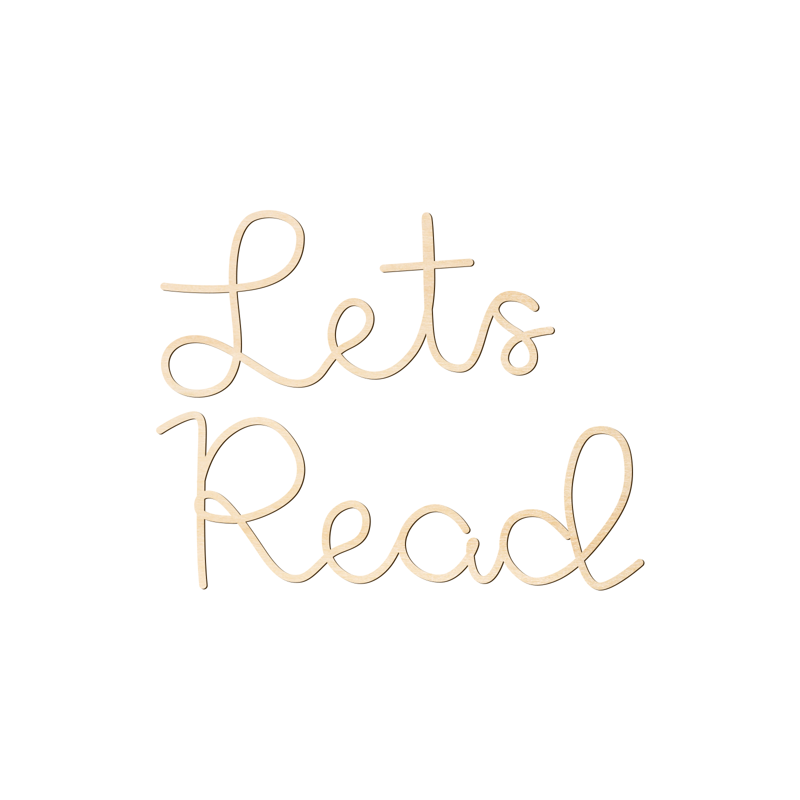 Let's Read Wooden Wall Sign -  - огляд і ціна Wooden Letter Sign