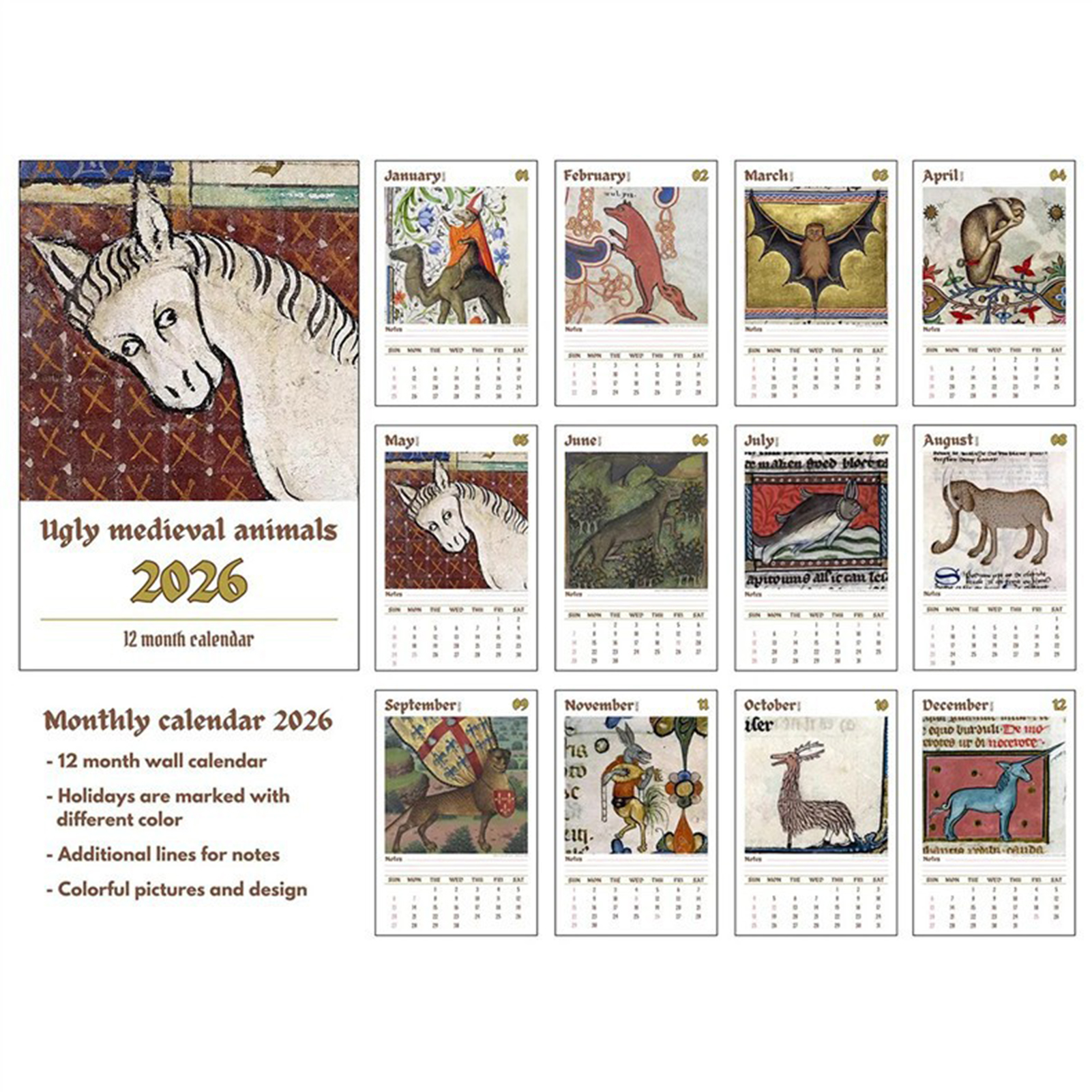 2026 Medieval Animal Themed Ug - огляд і ціна Home Decor Medieval