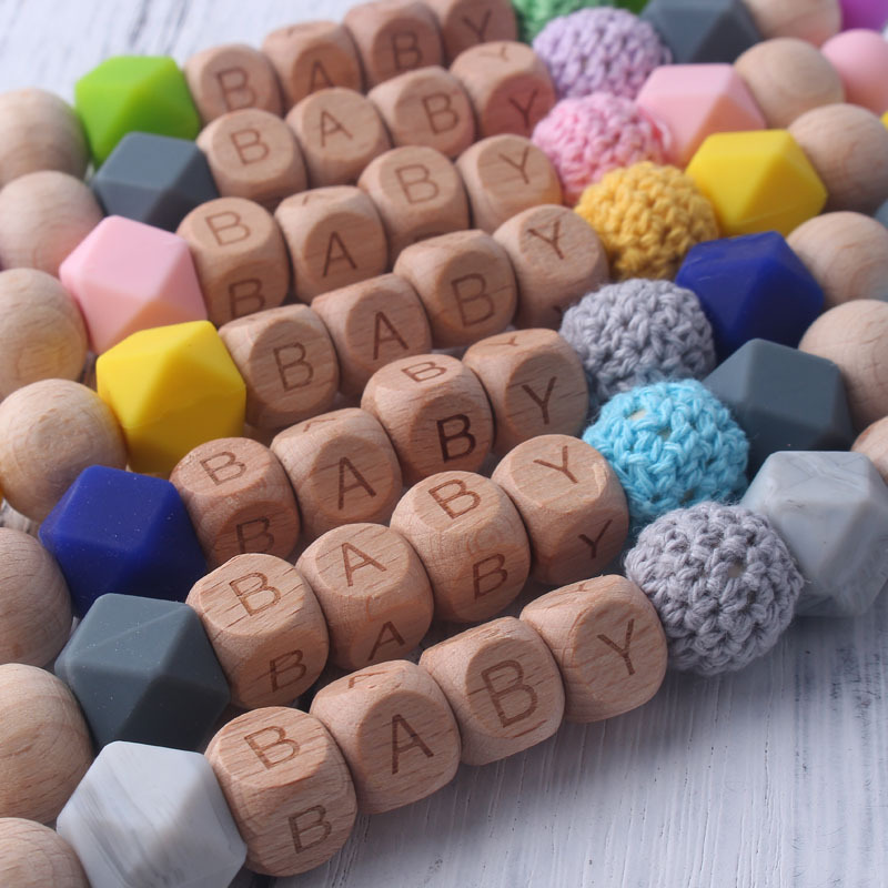 Baby Pacifier Clip with Wooden - огляд і ціна Wooden Letter Sign