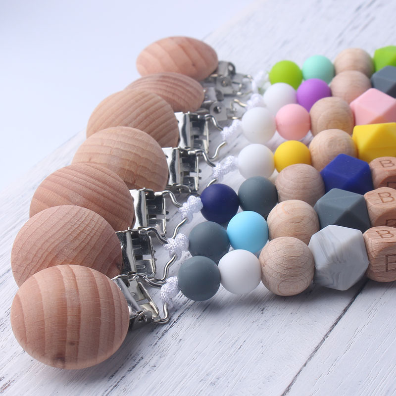 Baby Pacifier Clip with Wooden - огляд і ціна Wooden Letter Sign