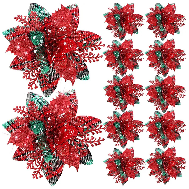 5/10Pcs Glitter Pink Christmas - огляд і ціна Home Decor Trends 2025