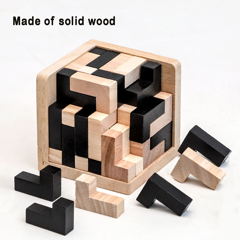 3D Cube Puzzle Luban Interlock - огляд і ціна Wooden Letter Sign