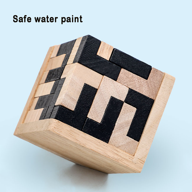 3D Cube Puzzle Luban Interlock - огляд і ціна Wooden Letter Sign