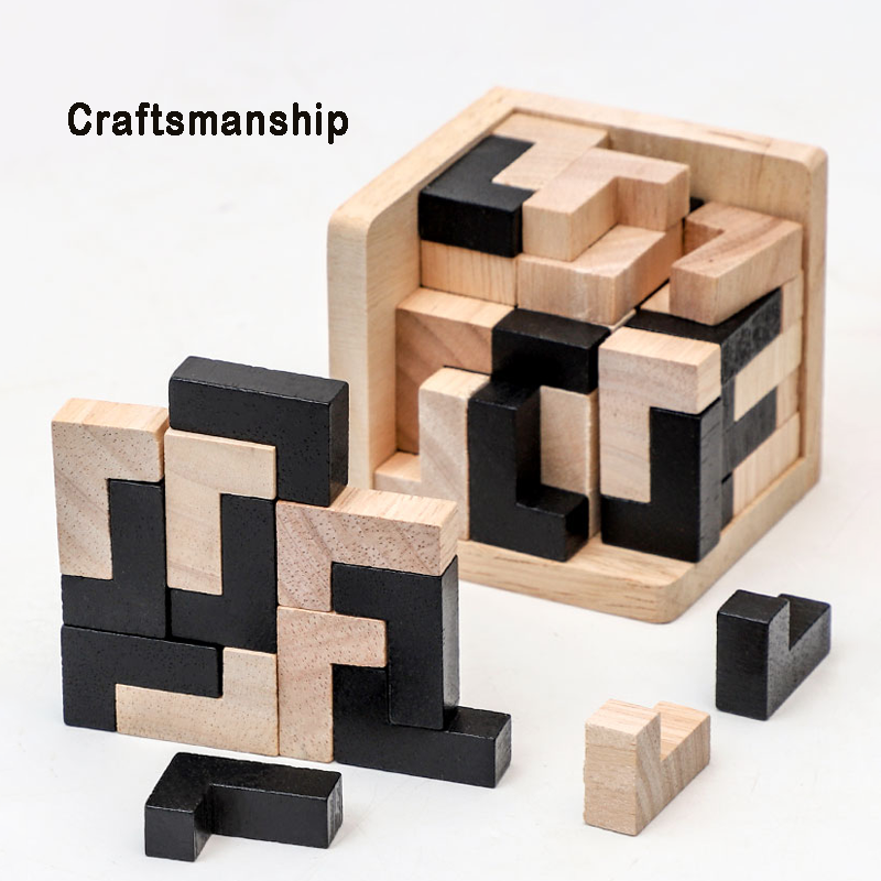 3D Cube Puzzle Luban Interlock - огляд і ціна Wooden Letter Sign