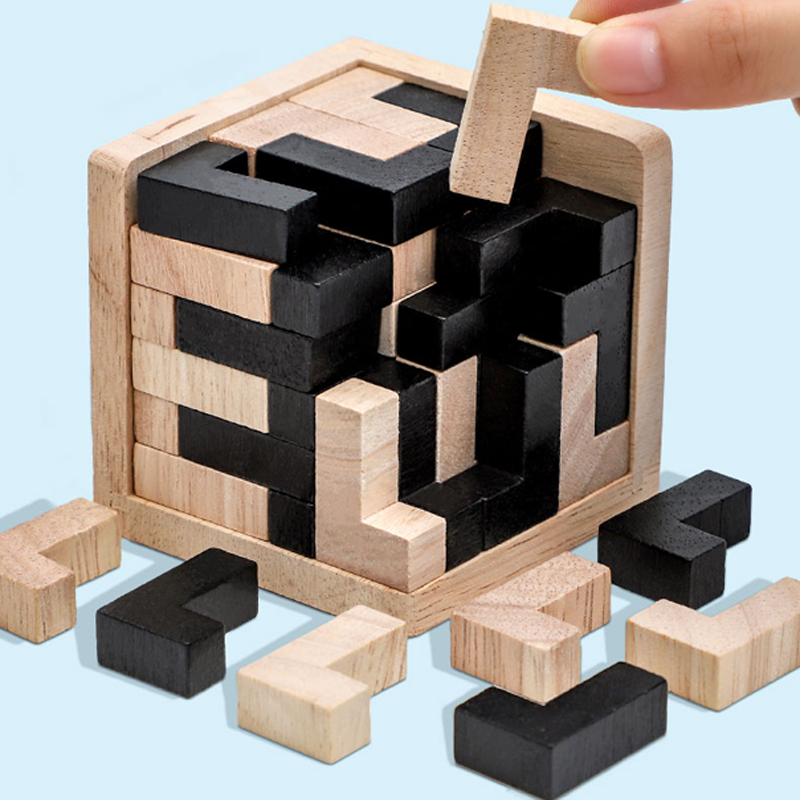 3D Cube Puzzle Luban Interlock - огляд і ціна Wooden Letter Sign