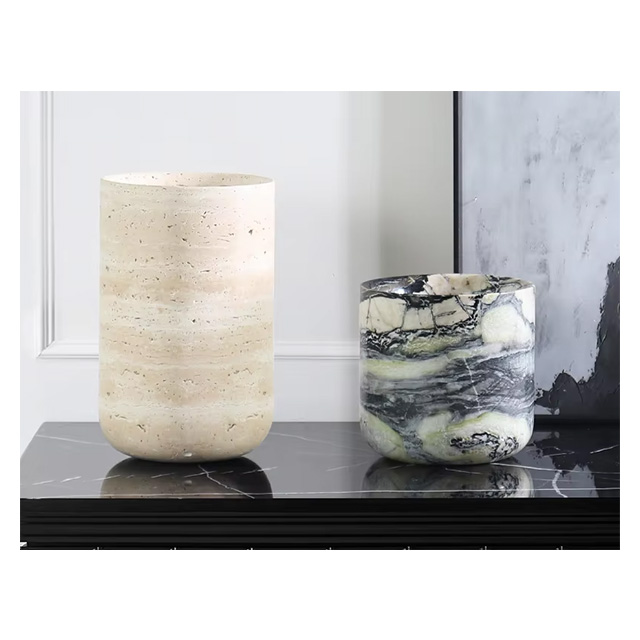 Customized Natural Marble Vase - огляд і ціна Home Decor Vase With Flowers