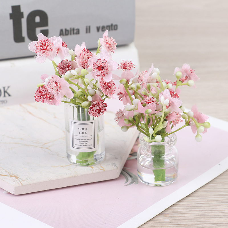 1:12 Dollhouse Miniature Jasmi - огляд і ціна Home Decor Vase With Flowers