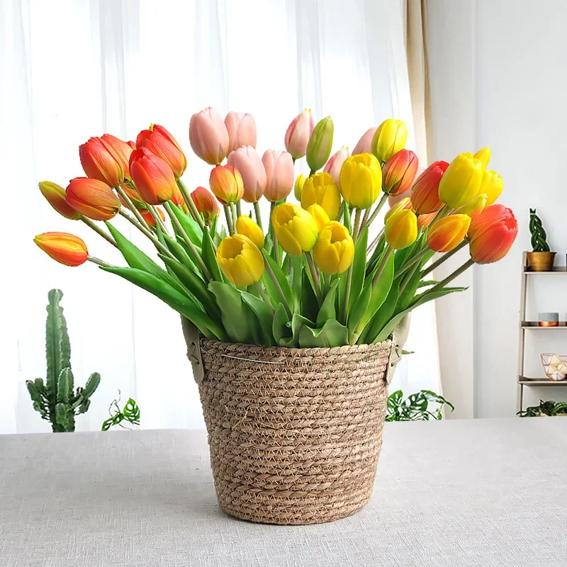 5 Heads Artificial Tulip Tacti - огляд і ціна Home Decor Tulip
