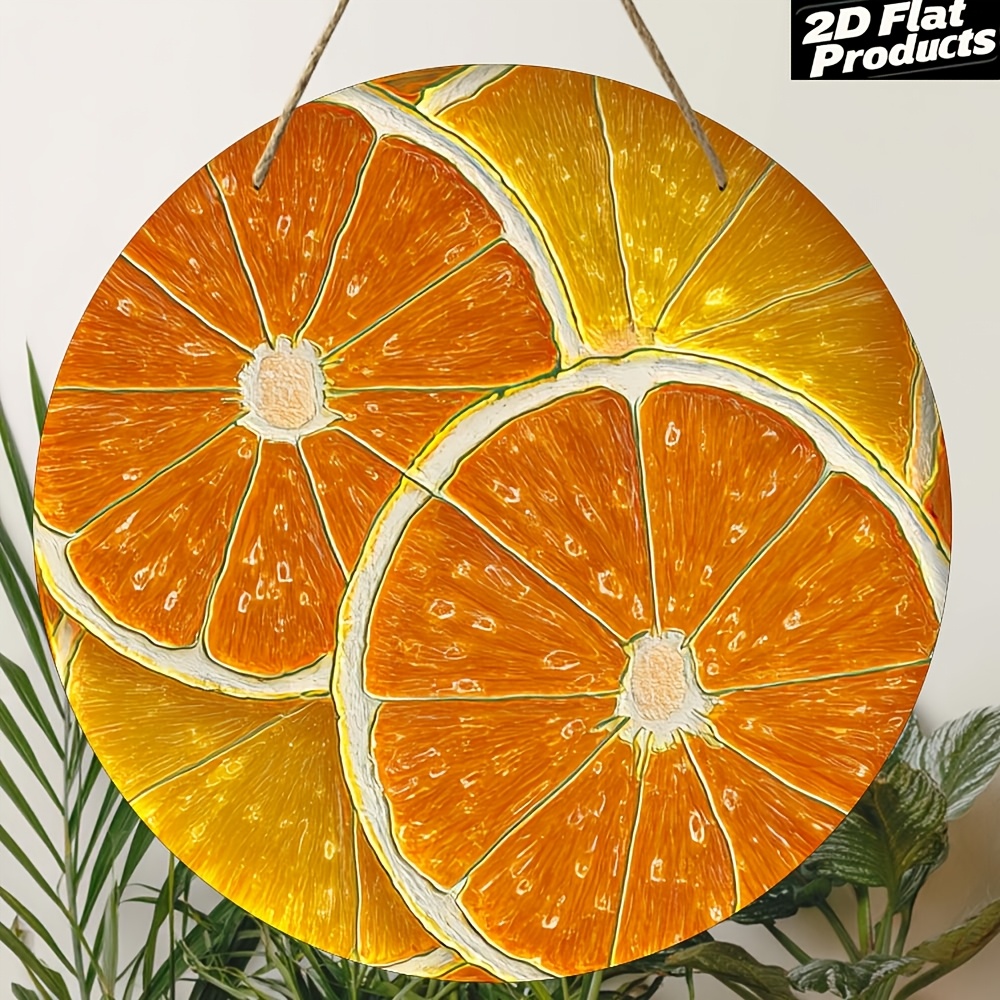 Modern Orange Aluminum Wall Ar - огляд і ціна Home Decor Orange