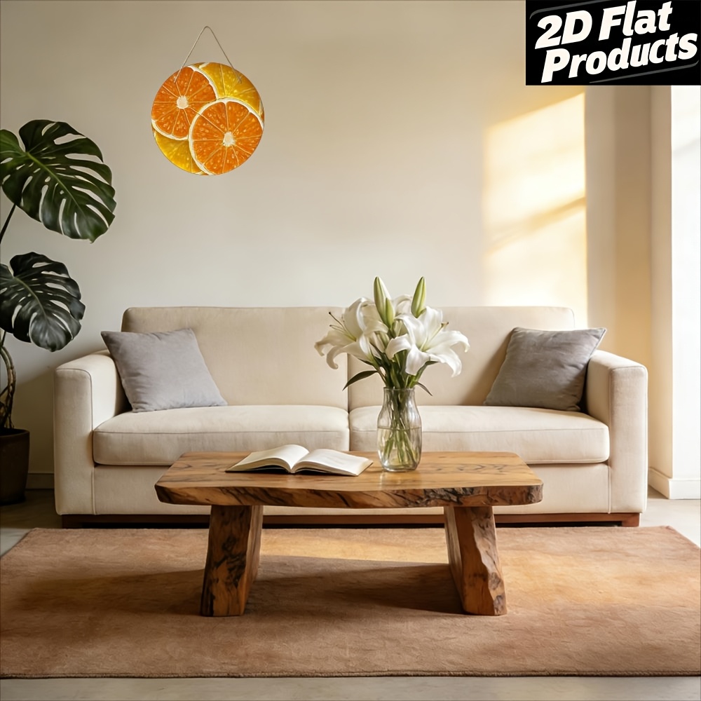 Modern Orange Aluminum Wall Ar - огляд і ціна Home Decor Orange