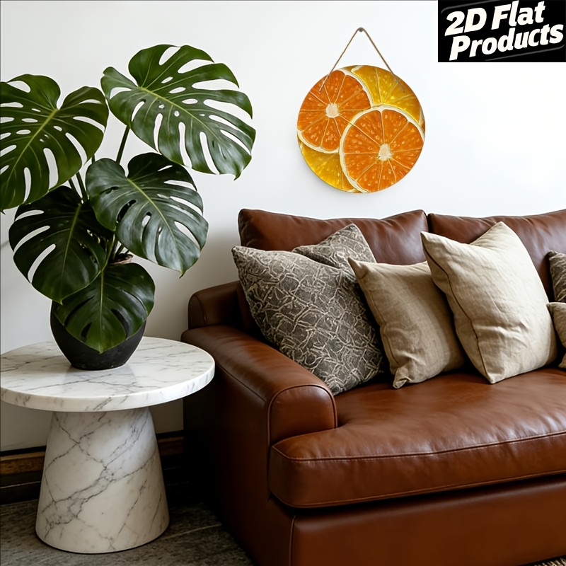 Modern Orange Aluminum Wall Ar - огляд і ціна Home Decor Orange