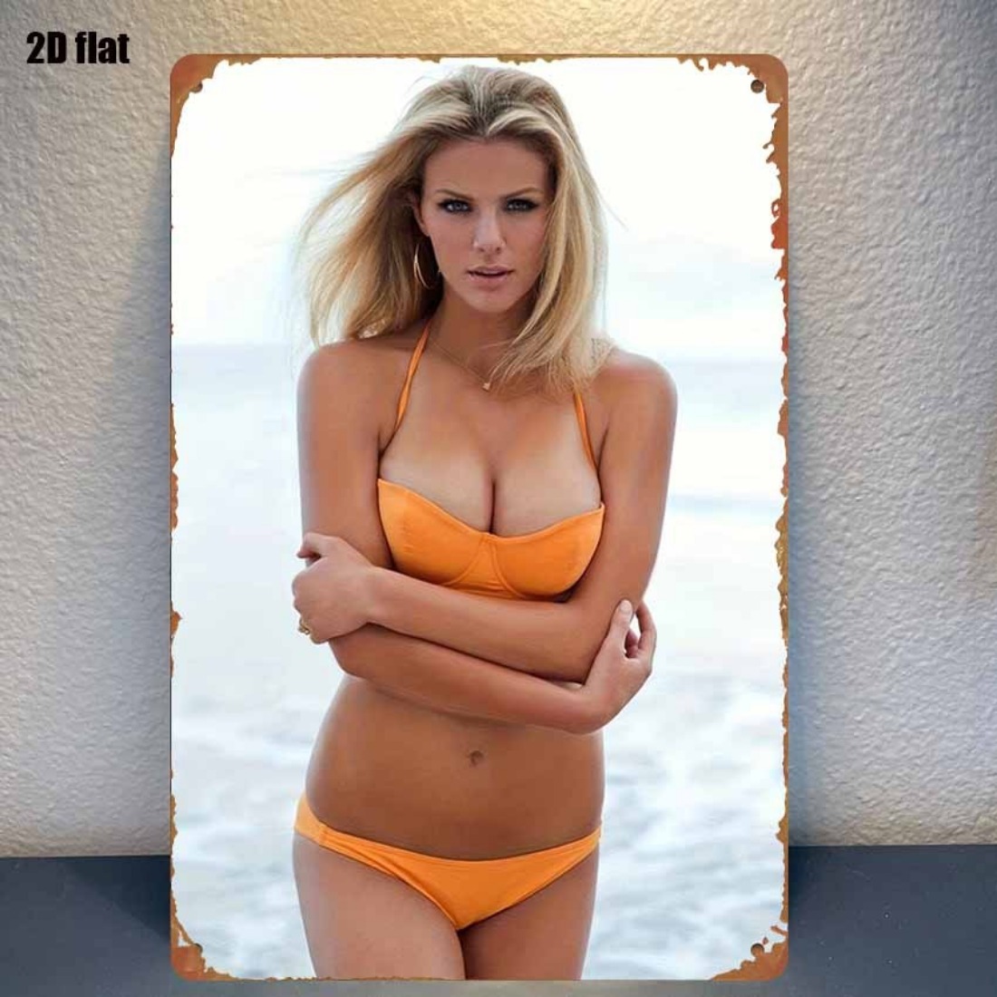 Vintage Orange Bikini Beach Gi - огляд і ціна Home Decor Orange