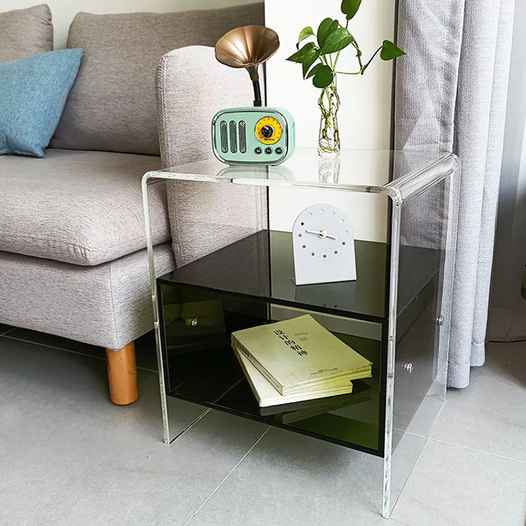 Clear Acrylic Bedside Table Wi - огляд і ціна Home Decor On Wheels