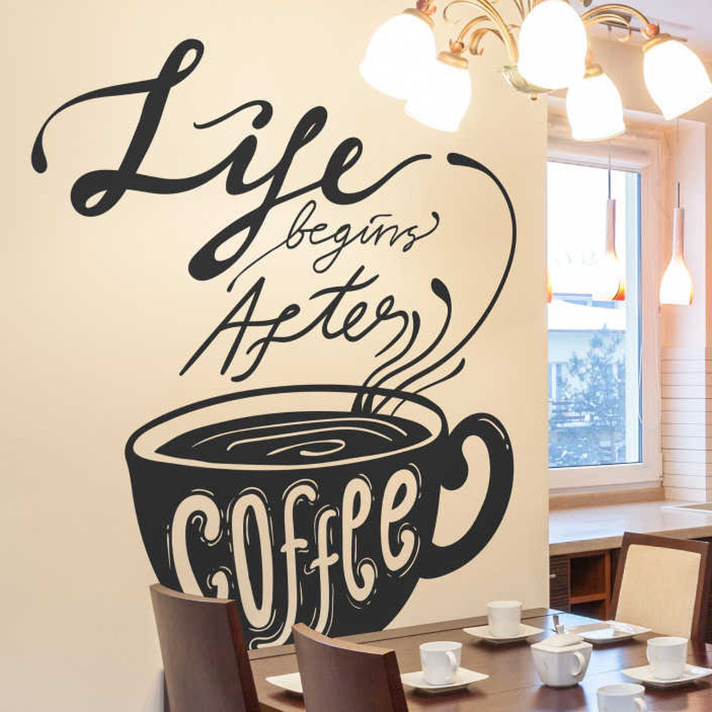 Life Begins After Coffee Mugs  - огляд і ціна Home Decor Vinyl Flooring