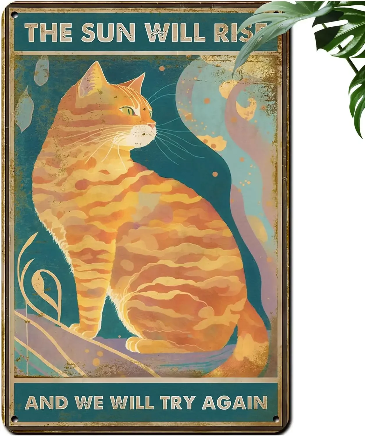 CEQOLI Orange Tabby Cat Vintag - огляд і ціна Home Decor Orange