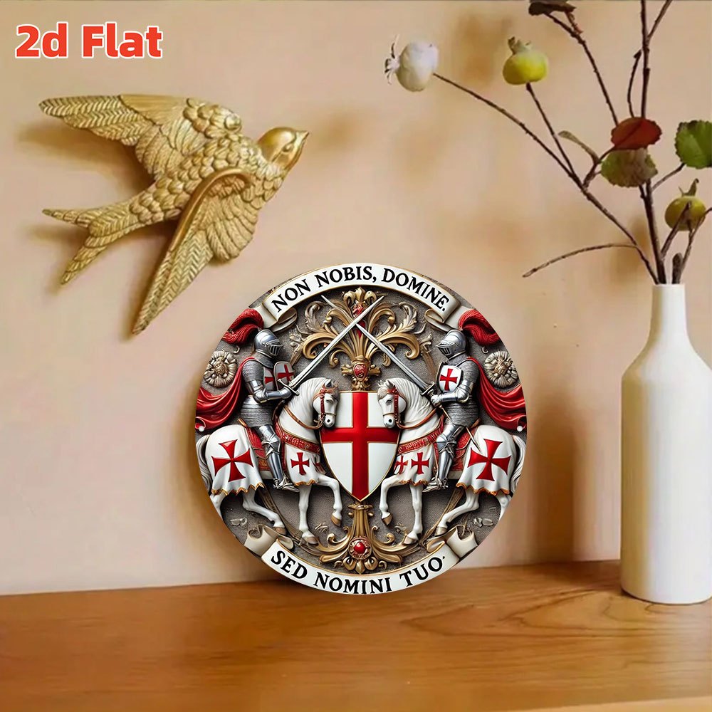 2D Flat Medieval Templar Knigh - огляд і ціна Home Decor Medieval