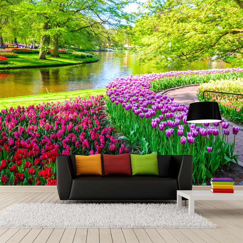 Custom 3D Large Mural Fresh Na - огляд і ціна Home Decor Tulip
