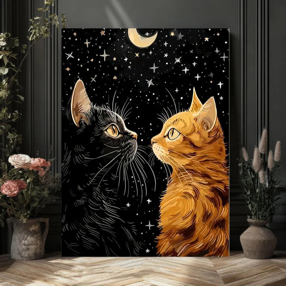 Vibrant Black Cat and Orange C - огляд і ціна Home Decor Orange