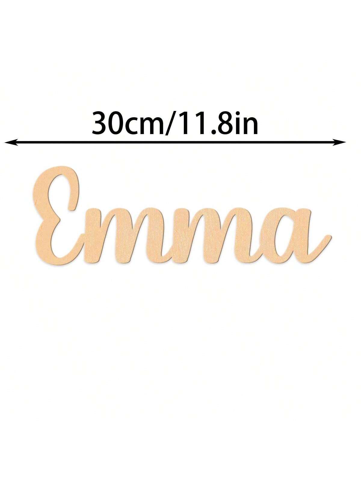 1pc Lovely Emma example Custom - огляд і ціна Wooden Letter Sign