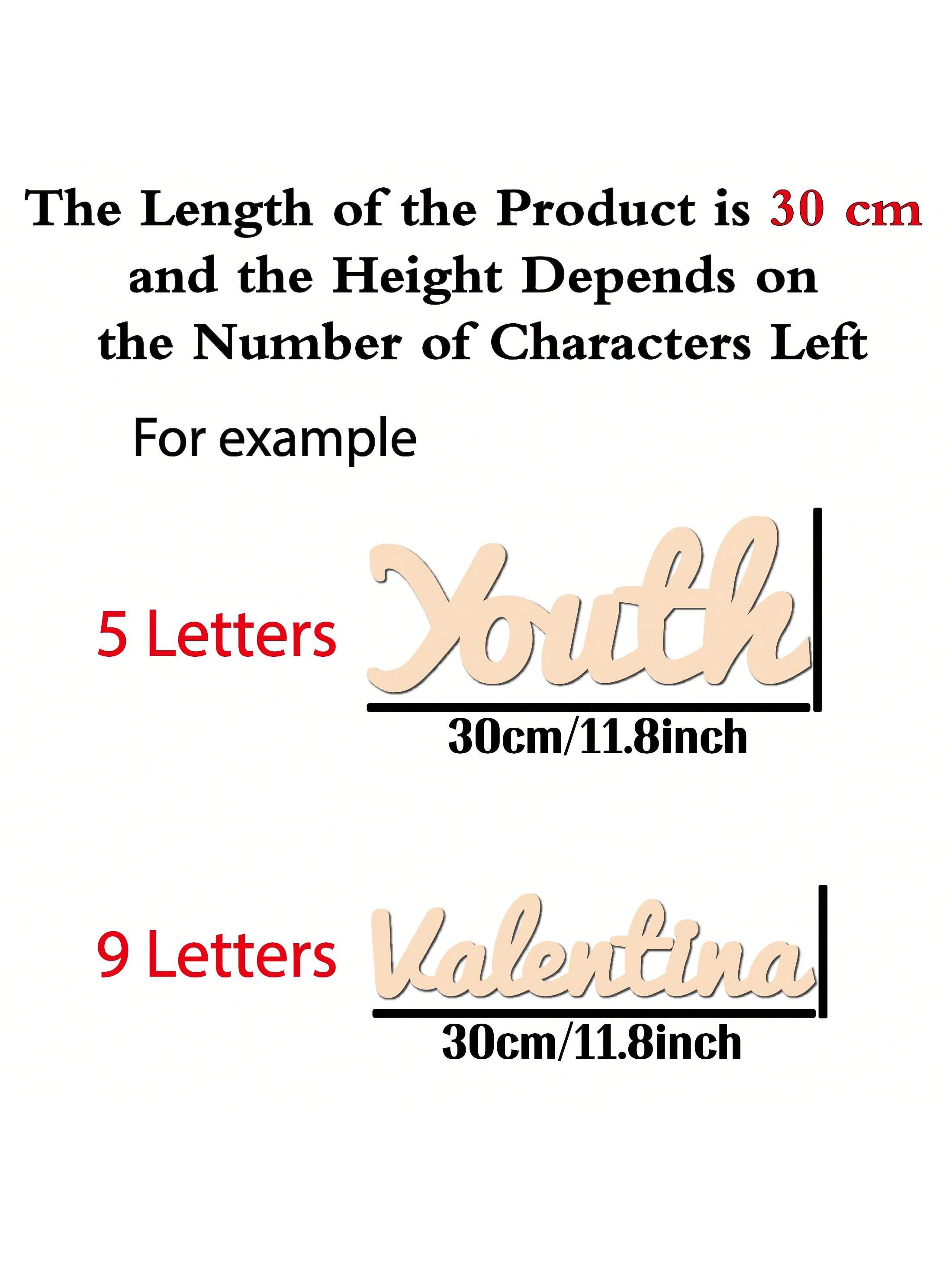 1pc Lovely Emma example Custom - огляд і ціна Wooden Letter Sign