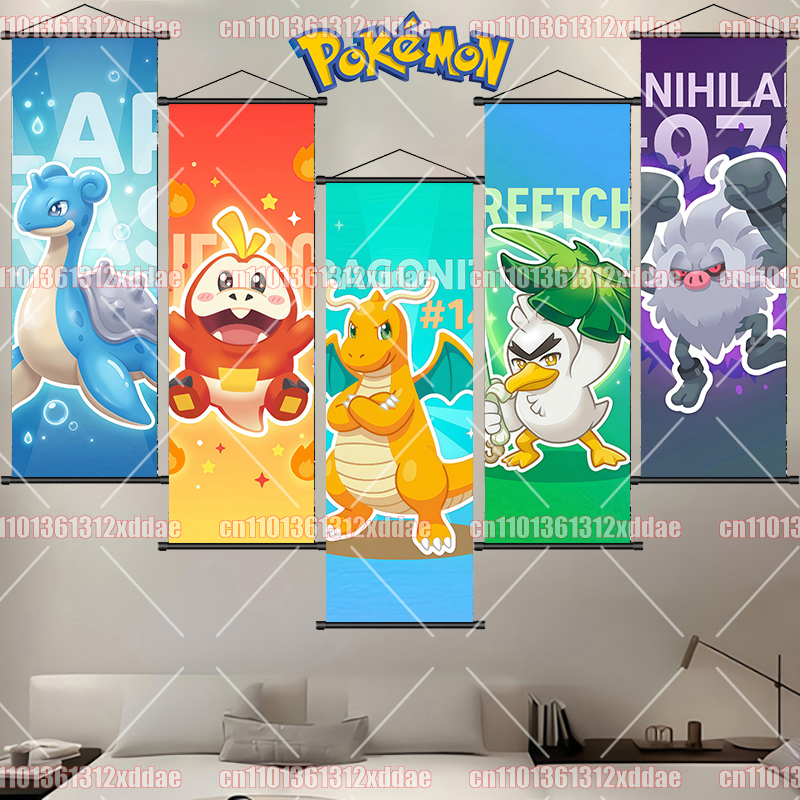 Pokemon Scroll Painting Dragon - огляд і ціна Canvas Painting