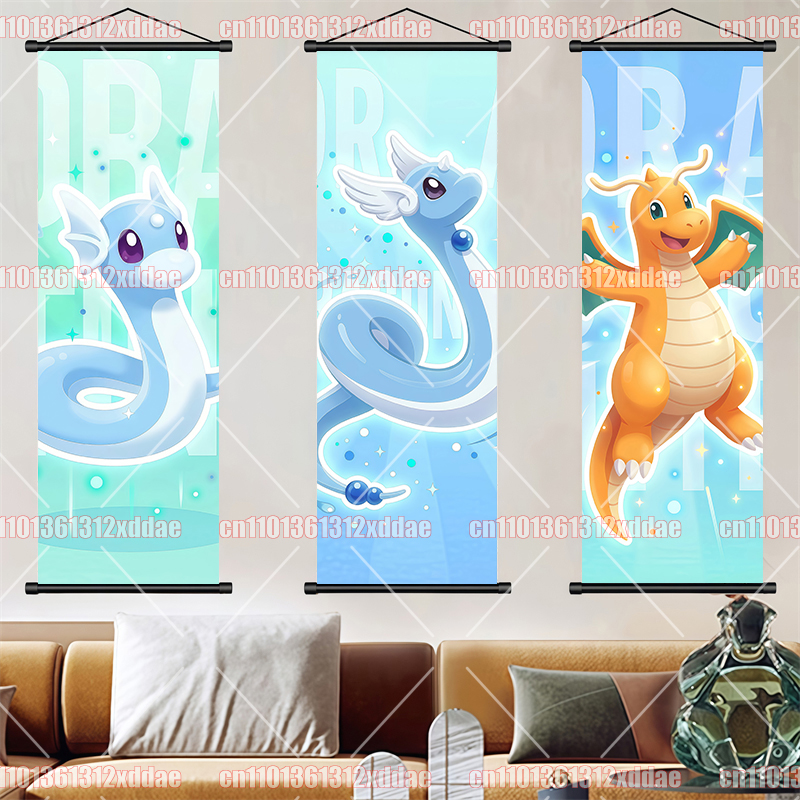 Pokemon Scroll Painting Dragon - огляд і ціна Canvas Painting