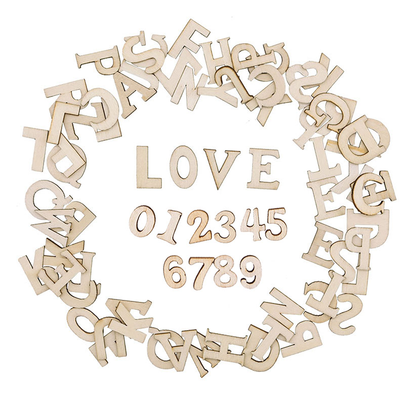 100pcs Wood English Alphabet D - огляд і ціна Wooden Letter Sign