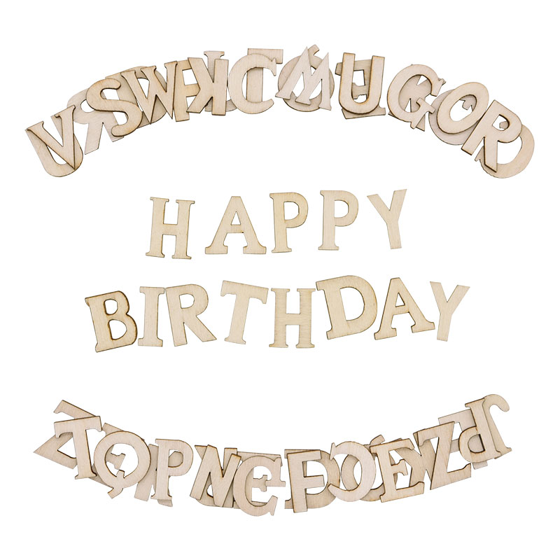100pcs Wood English Alphabet D - огляд і ціна Wooden Letter Sign