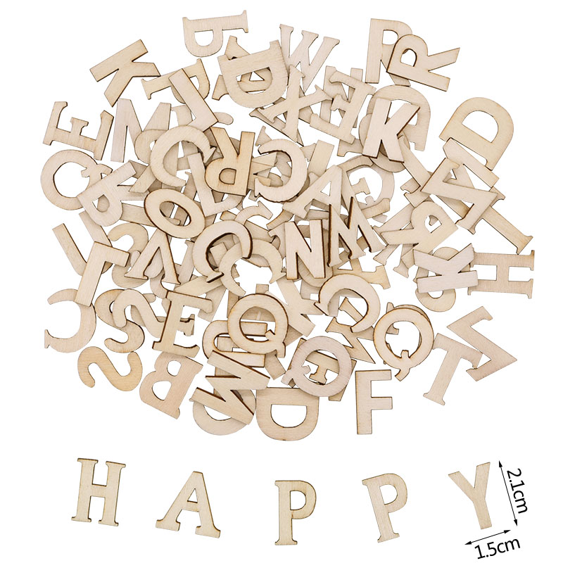 100pcs Wood English Alphabet D - огляд і ціна Wooden Letter Sign