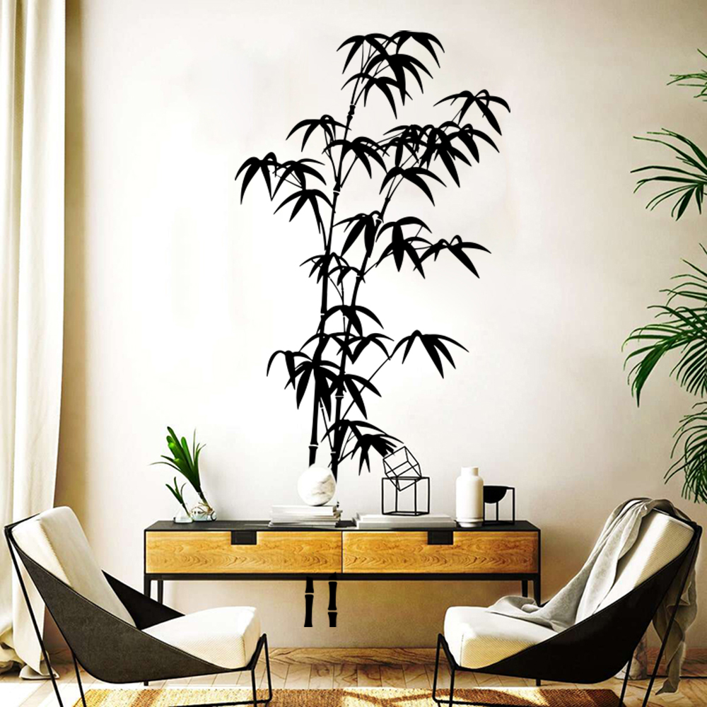 Large Bamboo Tree Wall Sticker - огляд і ціна Home Decor Vinyl Flooring