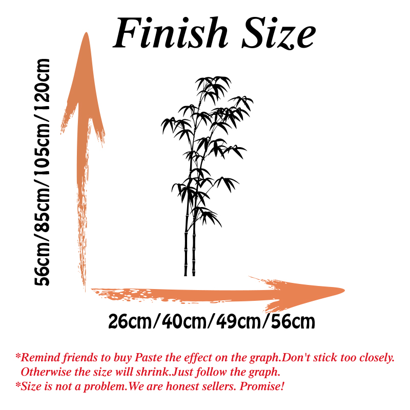 Large Bamboo Tree Wall Sticker - огляд і ціна Home Decor Vinyl Flooring