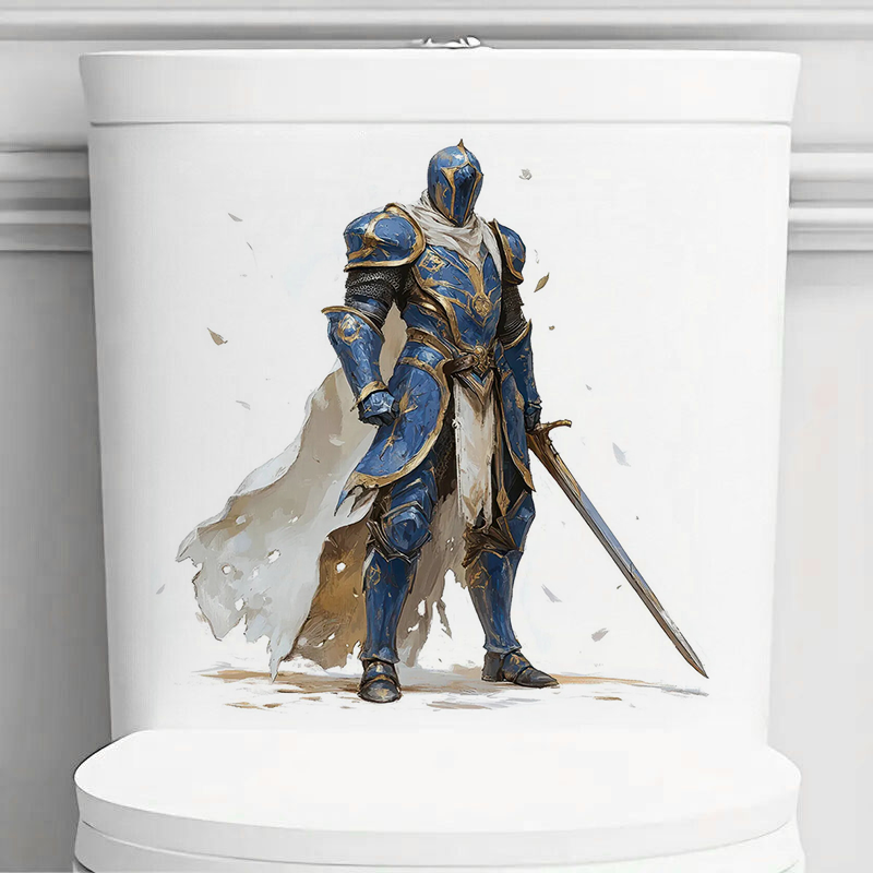 Medieval Knight Toilet Sticker - огляд і ціна Home Decor Medieval