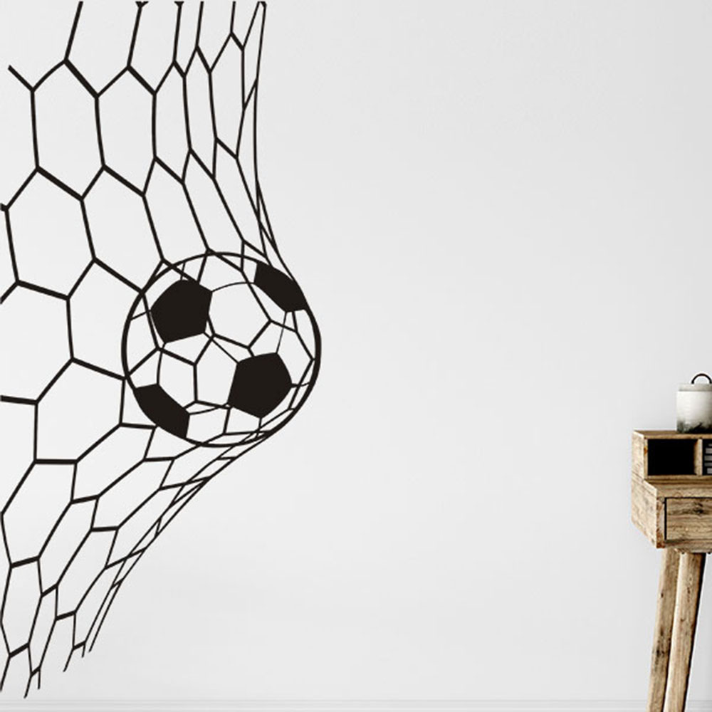 Large Soceer Goal Net Wall Sti - огляд і ціна Home Decor Vinyl Flooring