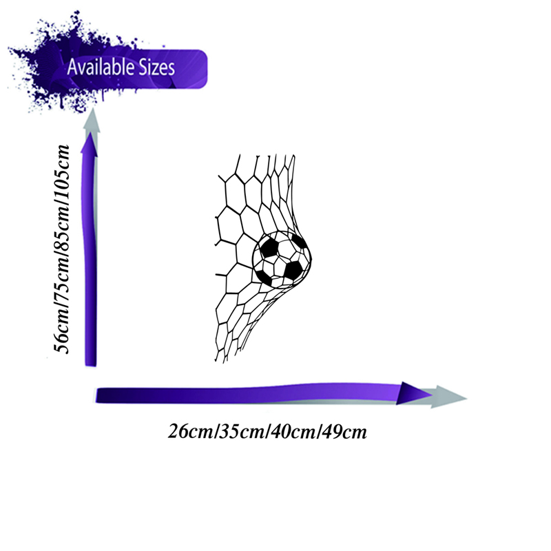 Large Soceer Goal Net Wall Sti - огляд і ціна Home Decor Vinyl Flooring