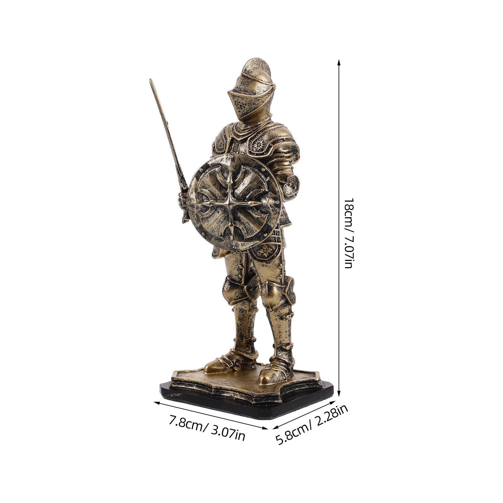 Standing Knights Resin Sculptu - огляд і ціна Home Decor Medieval