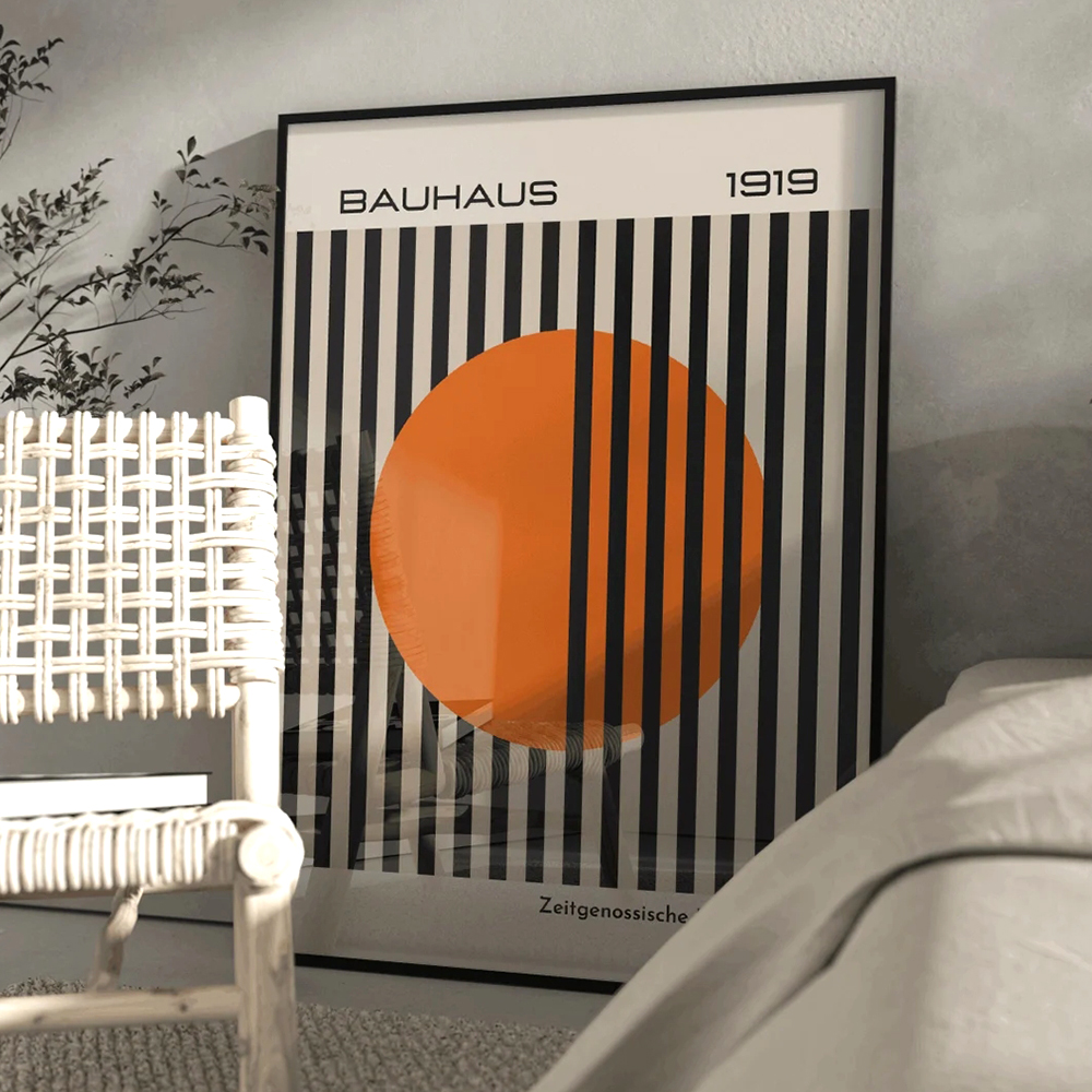 Modern Bauhaus 1919 Bright Ora - огляд і ціна Home Decor Orange
